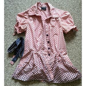 Converted Blouse Top from BCBG Paris Button-Up Dress
